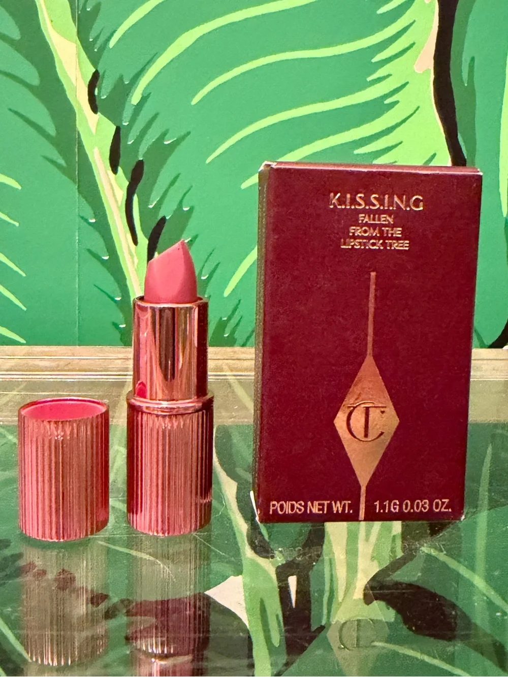 NWT Charlotte Tilbury K.I.S.S.I.N.G Mini Lipstick 90s Pink